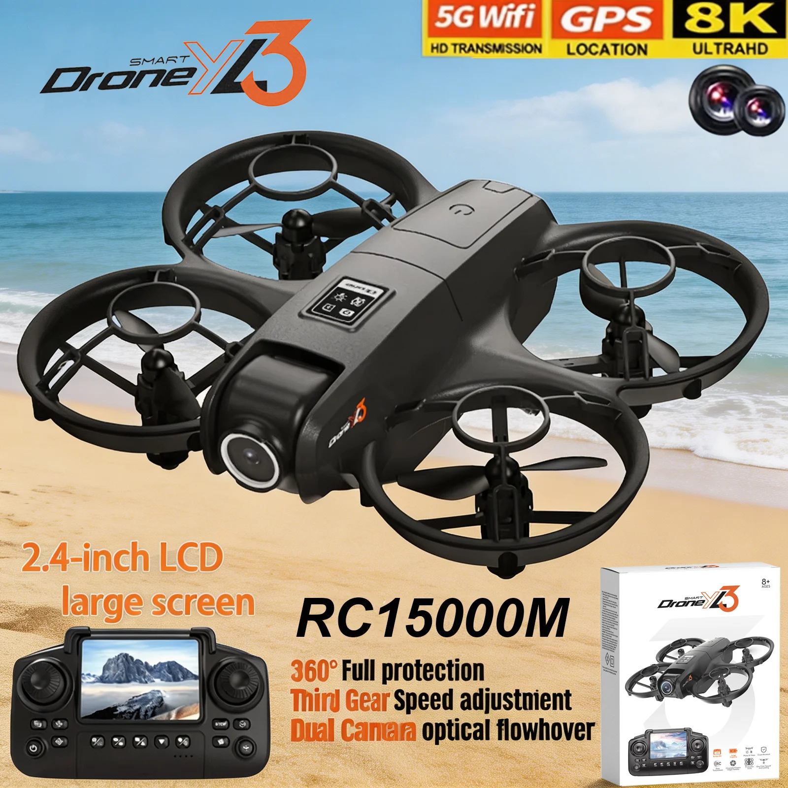 Drone Multispectral - Nieuwe YL3 RC Drone 8K 1080P
