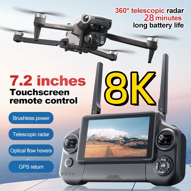 8K 3-assige Gimbal Brushless 7 - Drone Lidar recensie en prijs