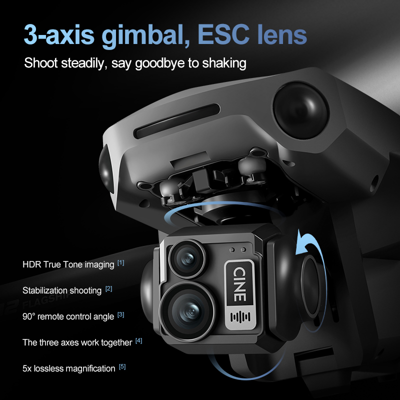 8K 3-assige Gimbal Brushless 7 - Drone Lidar recensie en prijs