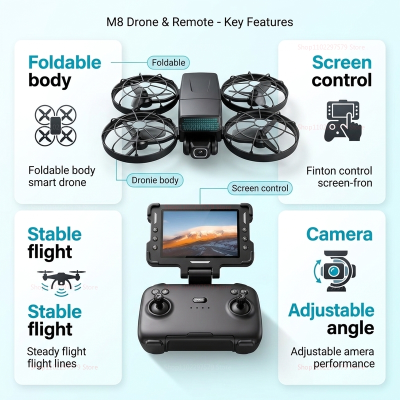Nieuwe Drones M8 GPS 8K Profes - Drone Multispectral recensie en prijs